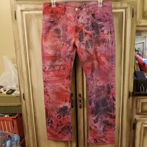 Men's Custom tye dyed American Eagle jeans
